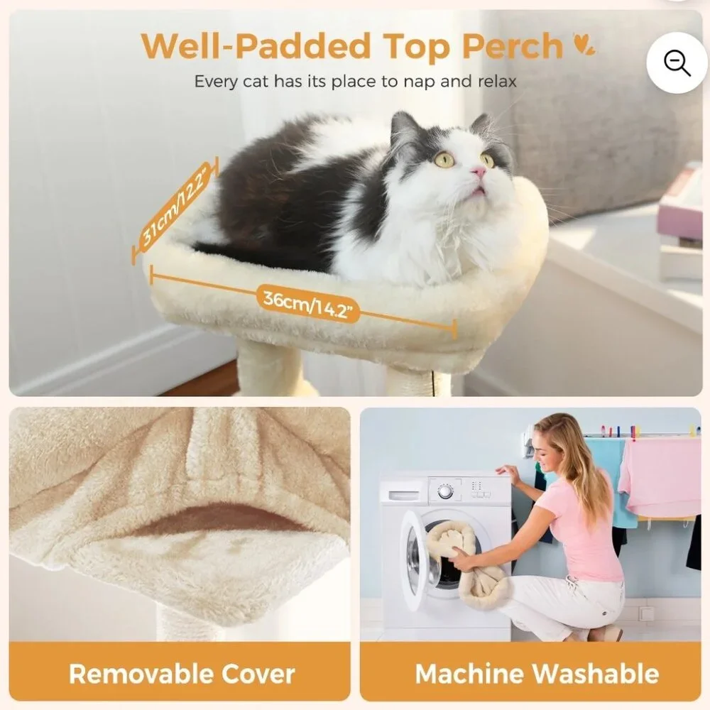 NIB Luxury Multi-Level Cat Tree – Adjustable Design